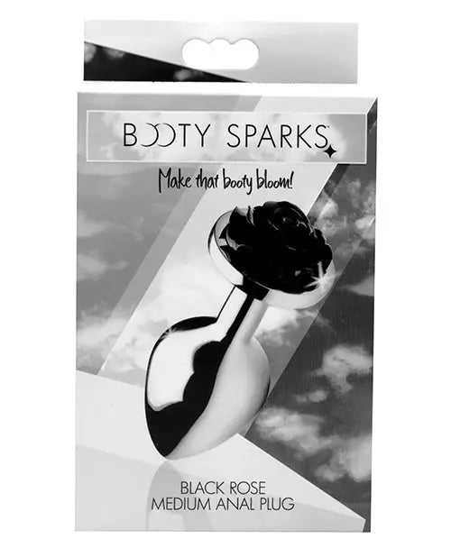 Booty Sparks Red or black Rose Anal Plug (small & Medium) Booty sparks