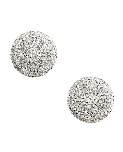 Burlesque Big O Crystal Jewel Reusable Silicone Nipztix - Pasties Burlesque