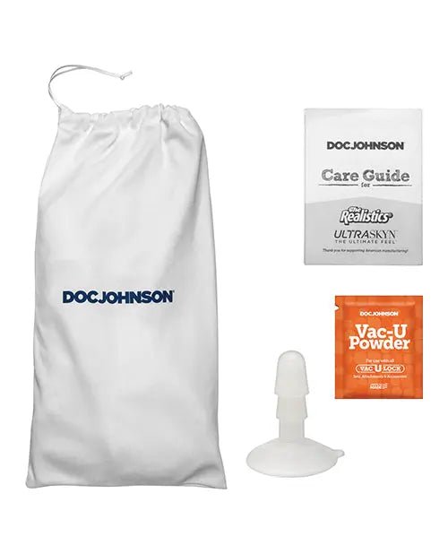 Chad White Dildo with Vac-U-Lock Suction Cup - 8.5" Realistic Dildo Doc Johnson's
