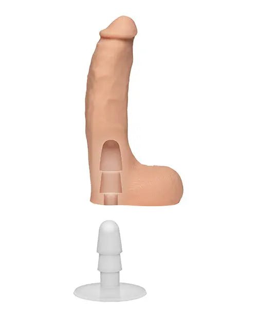 Chad White Dildo with Vac-U-Lock Suction Cup - 8.5" Realistic Dildo Doc Johnson's