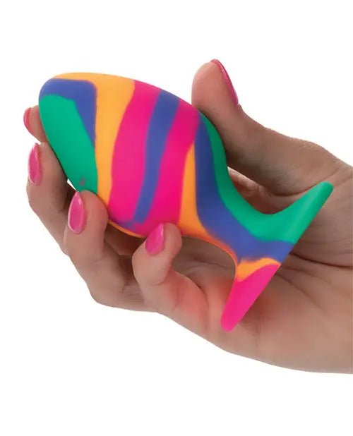 Cheeky Tie Dye Butt Plug - Anal Plug Cal Exotic