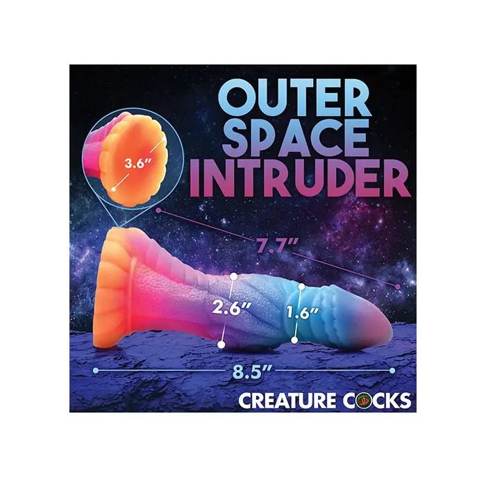 Creature Cocks Alien Cock Silicone Dildo - Glow in the Dark Creature Cocks