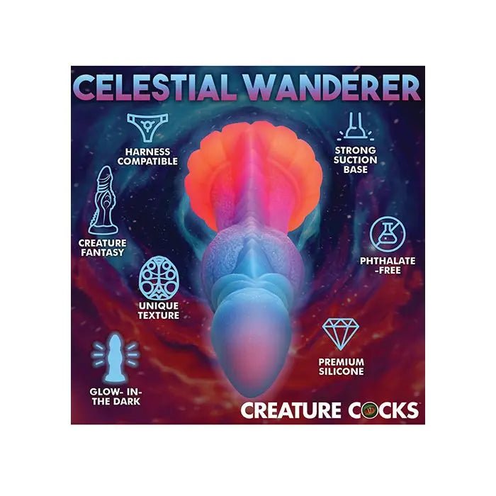 Creature Cocks Alien Cock Silicone Dildo - Glow in the Dark Creature Cocks