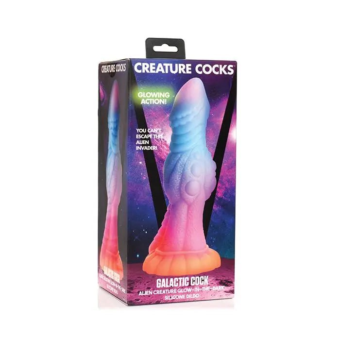 Creature Cocks Alien Cock Silicone Dildo - Glow in the Dark Creature Cocks
