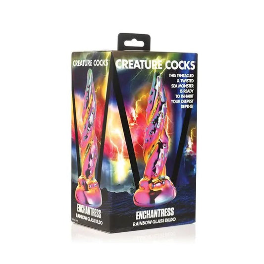 Creature Cocks Enchantress Rainbow Glass Dildo Passion Plug