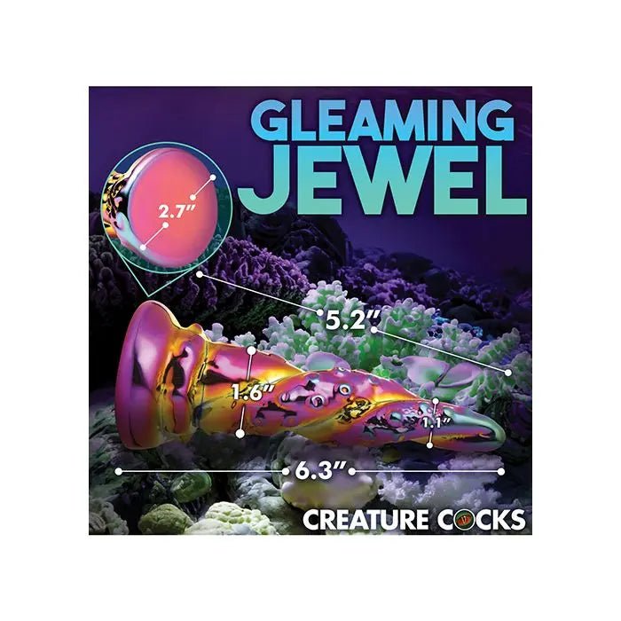 Creature Cocks Enchantress Rainbow Glass Dildo Passion Plug