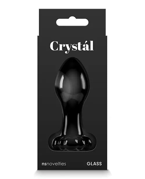 Crystal Flower Glass Butt Plug Crystal