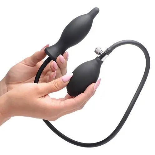 Dark Inflator Inflatable Silicone Anal Plug Master Series