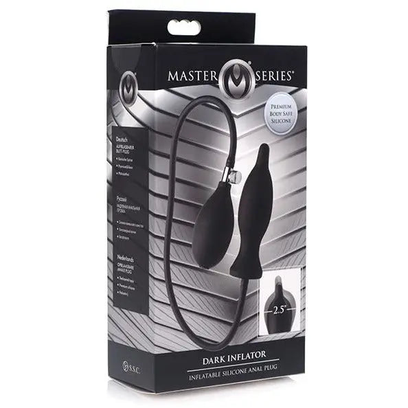 Dark Inflator Inflatable Silicone Anal Plug Master Series