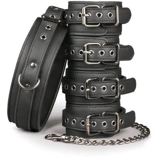 Easy Toys Fetish Set with Collar, Ankle & Wrist Cuffs Easy Toys