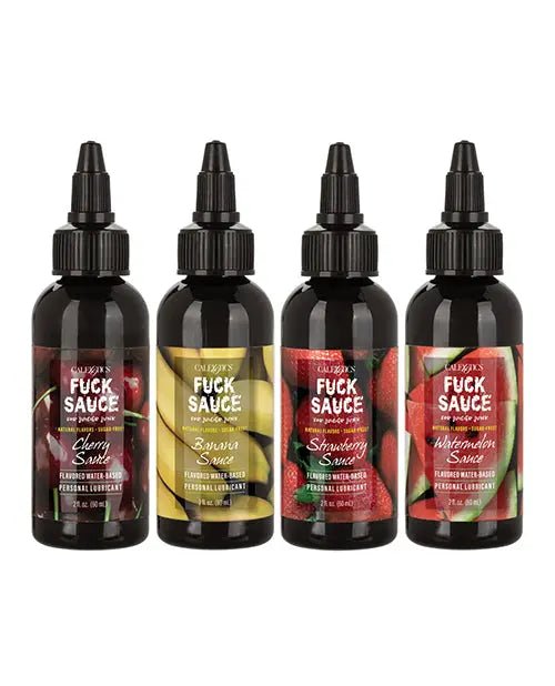 Fuck Sauce Flavored Water Based Personal Lubricant Variety 4 Pack - 2 oz Each Fuck Sauce