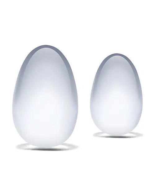 Glas 2 pc Glass Yoni Eggs Set Glas