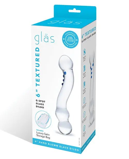 Glas 6" Curved G-Spot Glass Dildo Glas