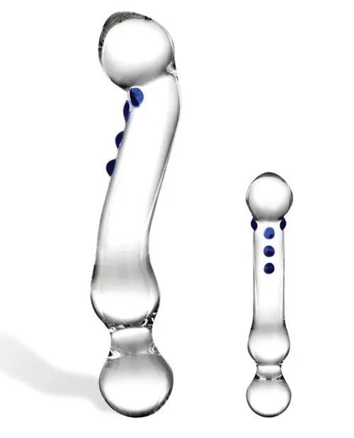 Glas 6" Curved G-Spot Glass Dildo Glas