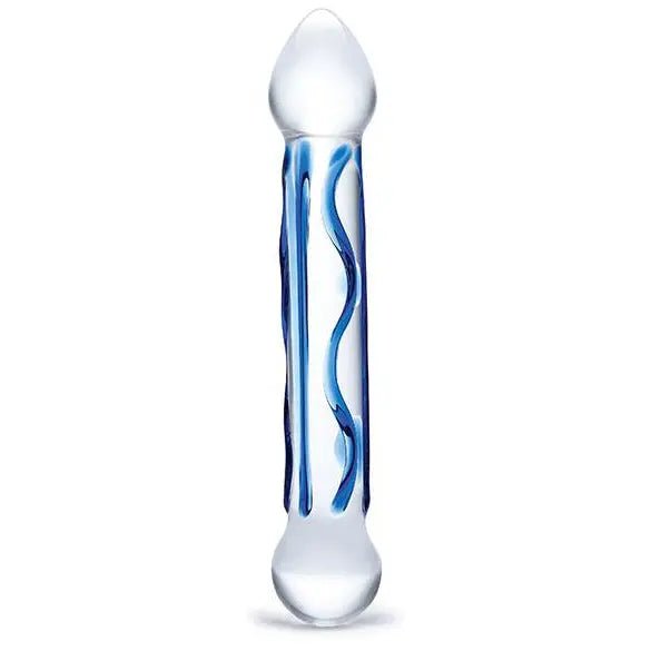 Glas 6.5" Tip Textured Glass Dildo Glas