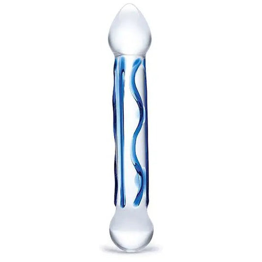 Glas 6.5" Tip Textured Glass Dildo Glas