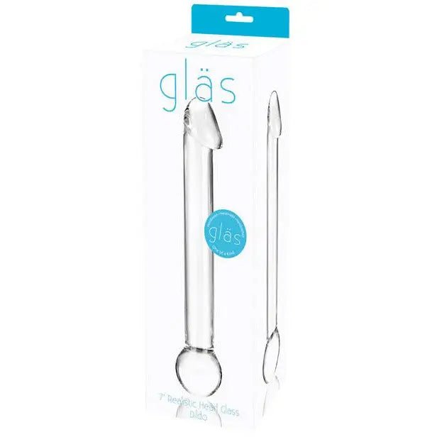 Glas 7" Realistic Head Glass Dildo Glas