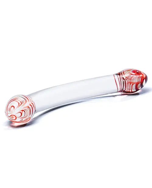 Glas Red Head Double Glass Dildo Glas