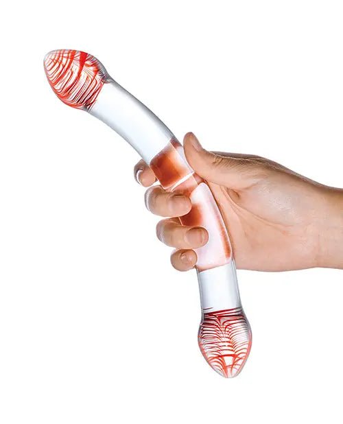 Glas Red Head Double Glass Dildo Glas