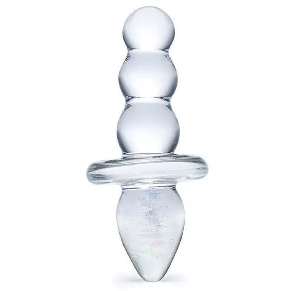 Glas Titus Beaded Glass Butt Plug Glas