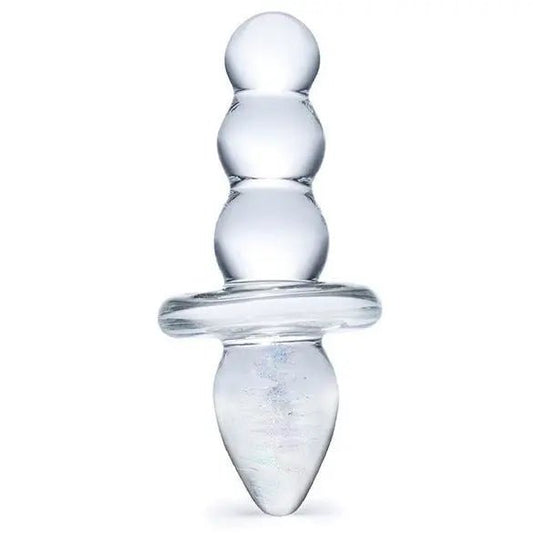 Glas Titus Beaded Glass Butt Plug Glas