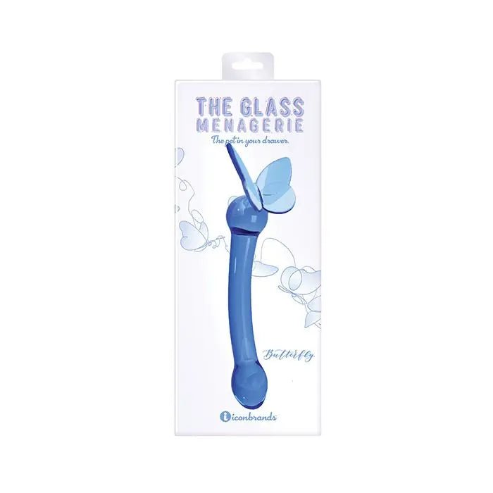 Glass Menagerie Butterfly Glass G Spot Dildo - Glass Dildo Glass Menagerie