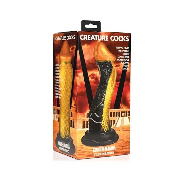 Golden Mamba Silicone Creature Dildo - Creature Cocks Creature Cocks