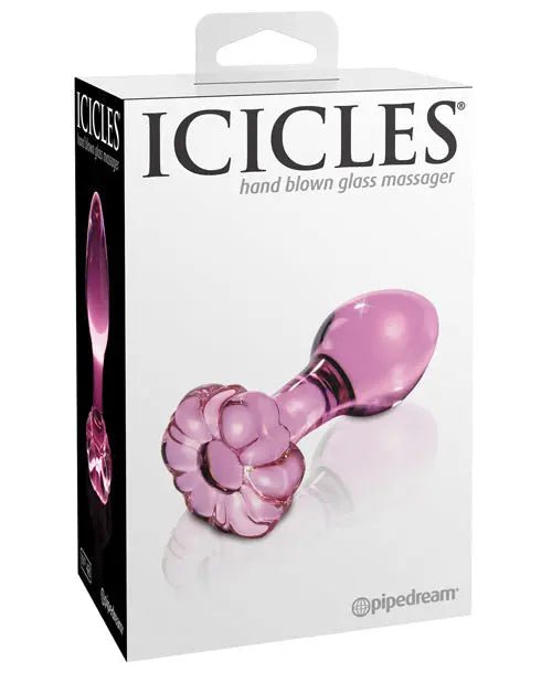 Hand Blown Rose Colored Glass Butt Plug Icicle
