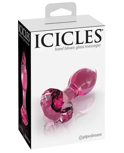 Icicles No. 79 Hand Blown Glass Diamond Butt Plug Icicle