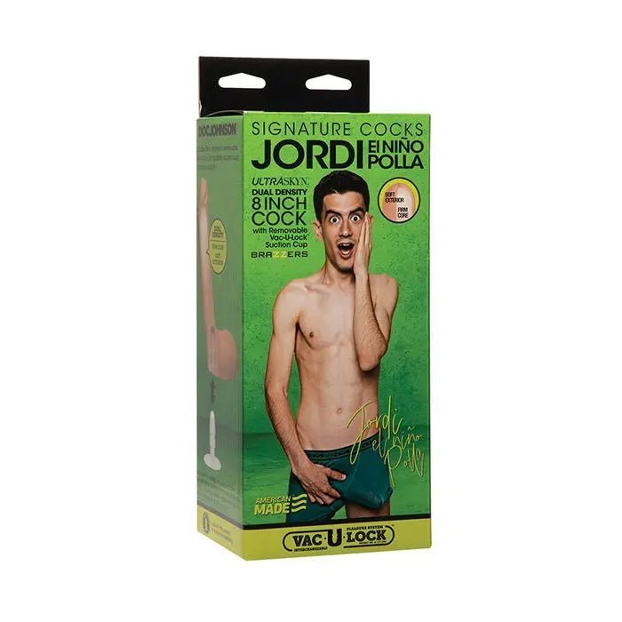 Jordi El Nino Polla Dildo with Vac-U-Lock Suction Cup - 8" Realistic Dildo Doc Johnson's