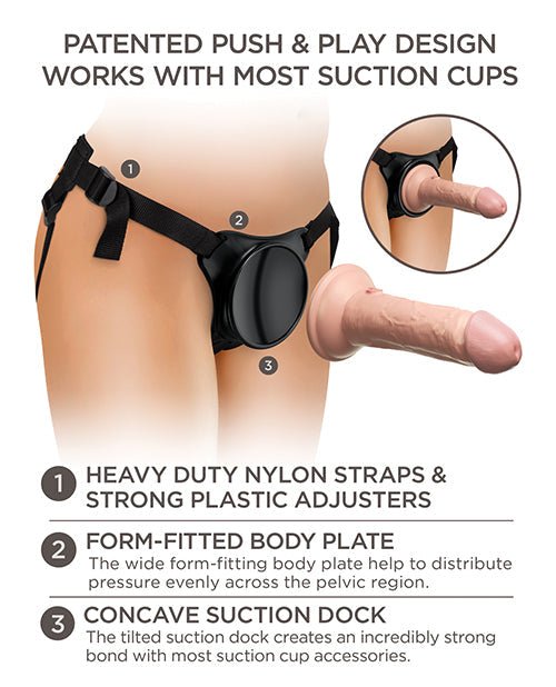 King Cock Elite Beginner's Silicone Body Dock strap on Kit - Strap On Pipedream