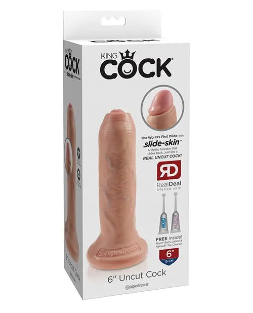 King Cock Uncut Realistic Dildo Pipedream