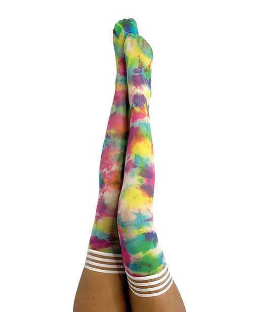 Kix'ies Gilly Tie Die Thigh High Bright Color Kix'ies