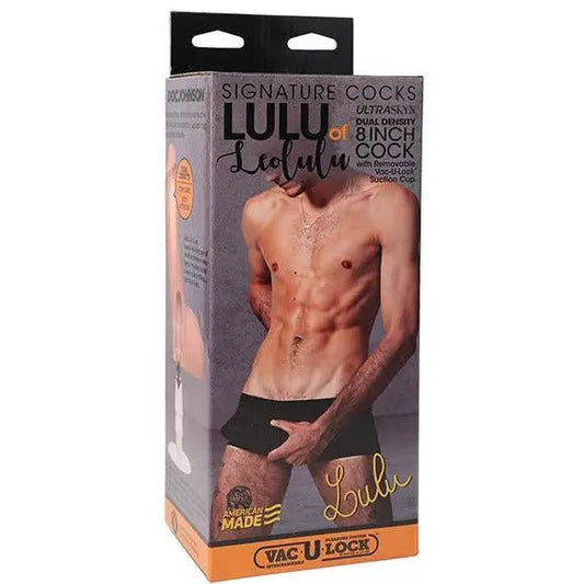 Leolulu 8" Realistic Dildo with Removable Vac - U-Lock attachment Vac-U-Lock