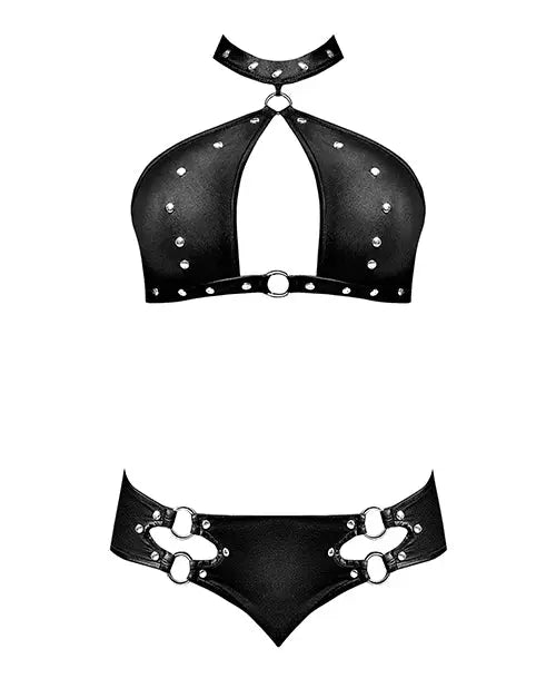 Lust Juno Top with Velcro Choker Neck & Mini Short Lust Fetish