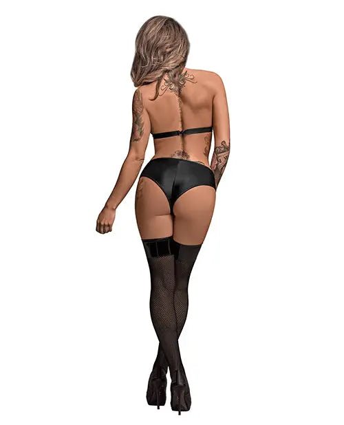 Lust Juno Top with Velcro Choker Neck & Mini Short Lust Fetish