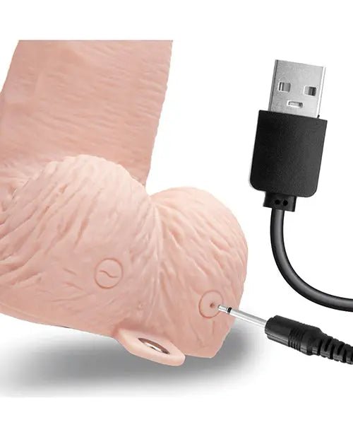 Lux Fetish 6" Rechargeable Strap On with Balls LUX Fetish