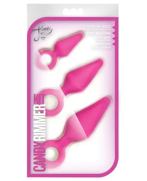 Luxe Night Rimmer Anal Plug Kit Blush