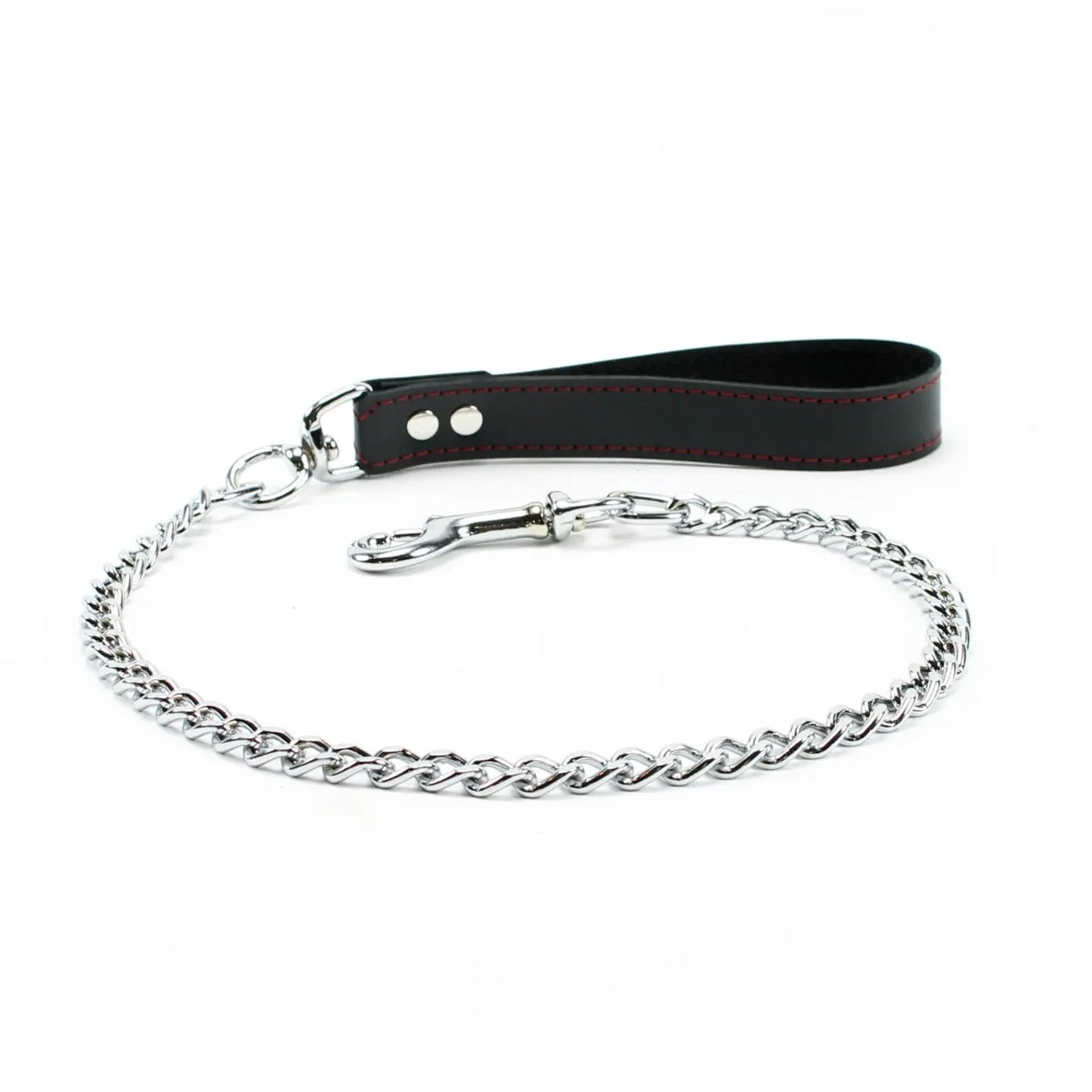Mandrake Bondage Leather Leash 30'' Chain Lead Oddo Leather