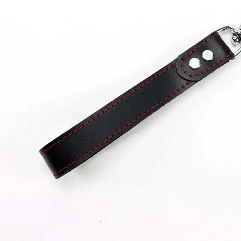 Mandrake Bondage Leather Leash 30'' Chain Lead Oddo Leather
