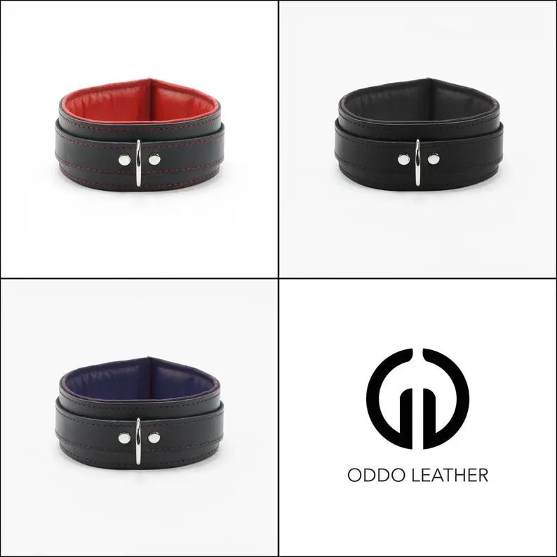 Mandrake Padded Bondage 2" Collar & Lockable Collar Oddo Leather