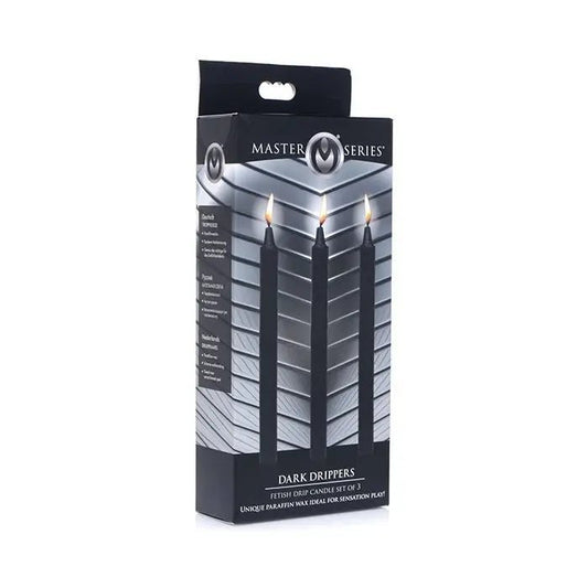 Master Series Fetish Drip Candles - Dark Drippers Set of 3 Master Series