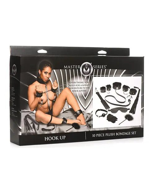 Master Series Hook Up 10 pc Plush Bondage Set Master Series