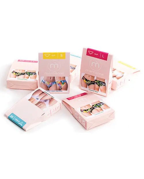 Mememe Botanic Panic Lips Printed Thong - Lingerie Mememe