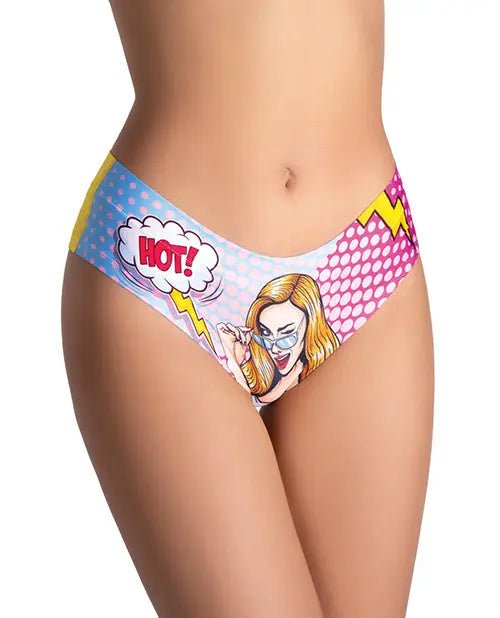 Mememe Comics Hot Girl Printed Slip - Lingerie Mememe