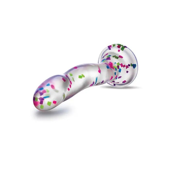 Neo Elite Hanky Panky 7" Confetti Dildo - Glow in the Dark Blush