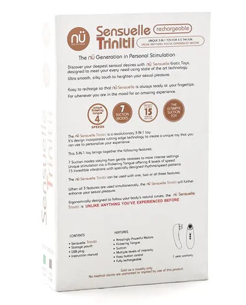 Nu Sensuelle Trinitii Tongue Vibe- Clitoral stimulator Nu Sensuelle