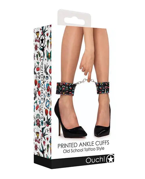 Old School Tattoo Style Printed Ankle Cuffs Shots
