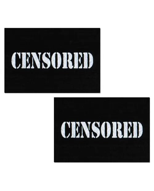 Pastease Censored Pastie - Black/White Pasties