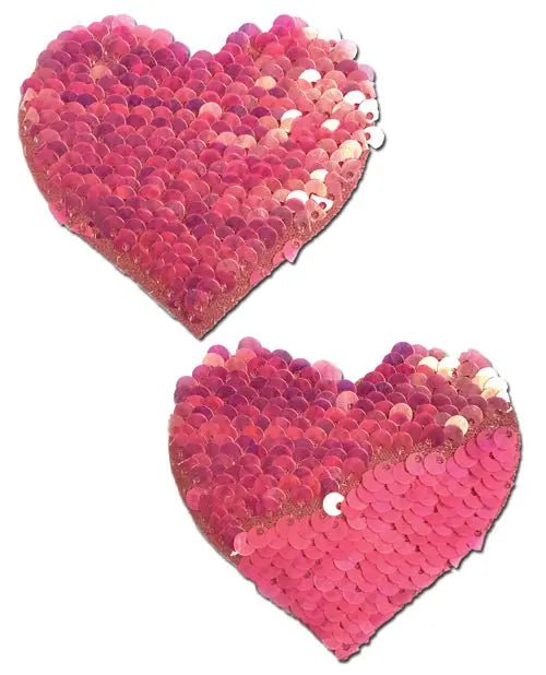 Pastease Color Changing Flip Sequins Red Heart Pasties